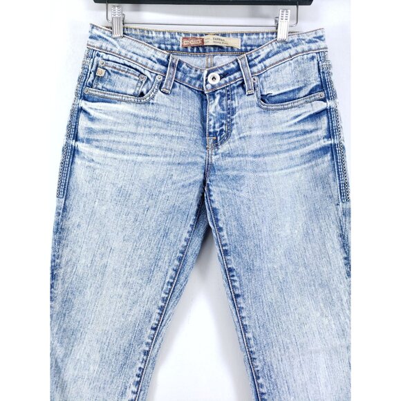 Big Star Jeans Womens Size 27 Hannah Skinny Flare Light Wash Stretch - Picture 7 of 10